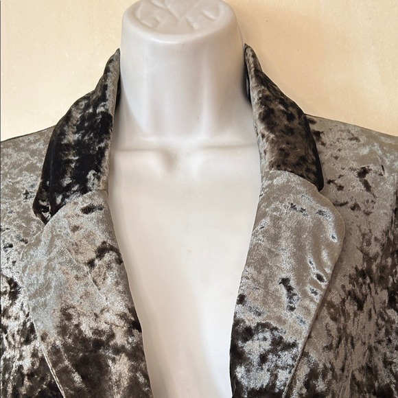Sanctuary Crushed Velvet Moss Green Blazer size S - Picture 2 of 11
